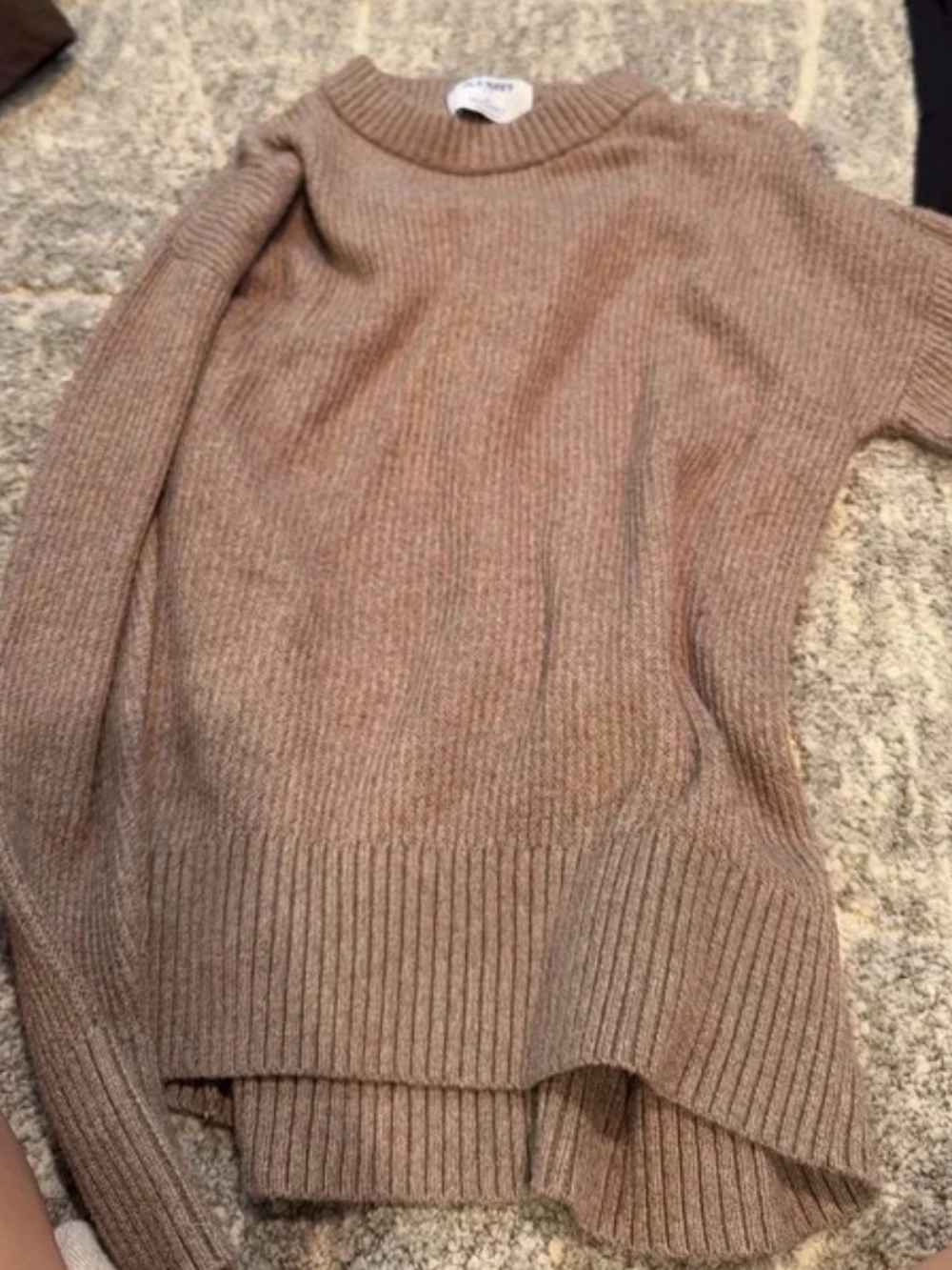 Old Navy Ribbed Crewneck Sweater - Taupe